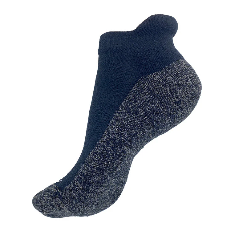 TRU47 Black Merino Wool Grounding Socks - Low Cut - Image 4