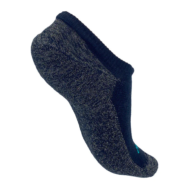 TRU47 Black Merino Wool Grounding Socks - No-Show - Image 3