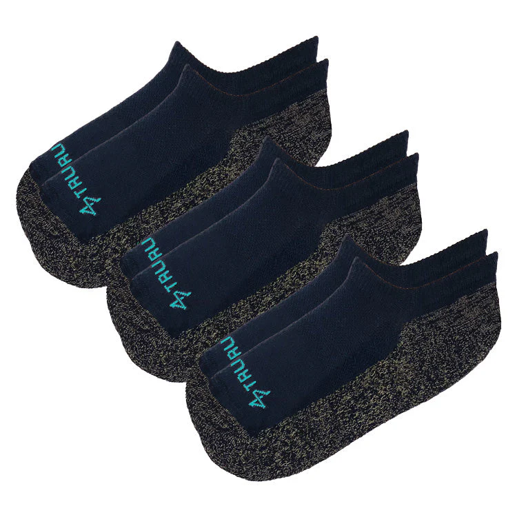 TRU47 Black Merino Wool Grounding Socks - No-Show - Image 5