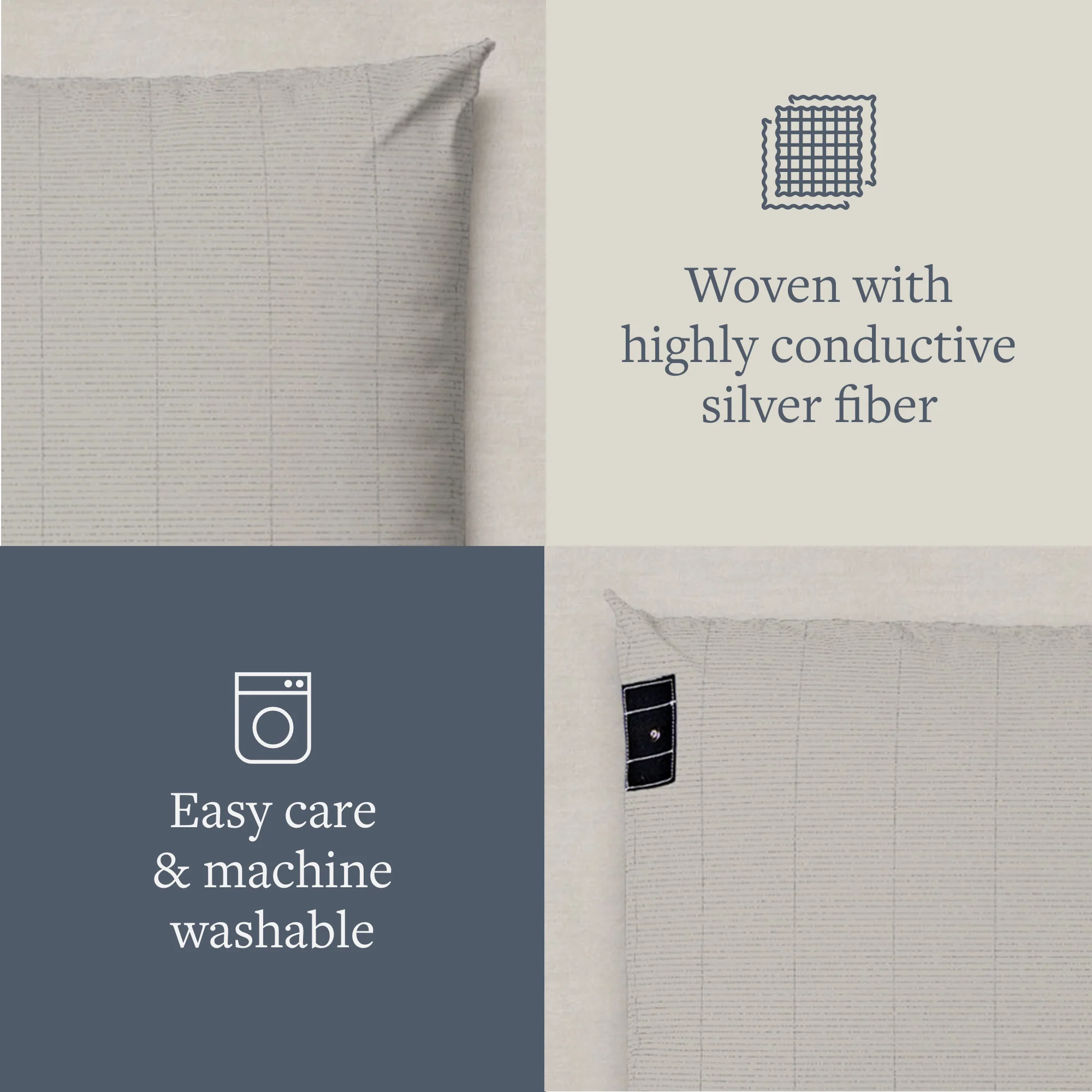GroundLuxe Organic Grounding Pillowcase - Image 7