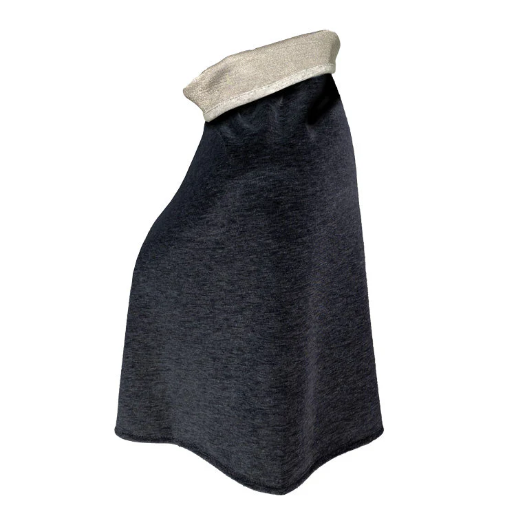 TRU47 Poncho Cotton Double Knit Black-Short - Image 3