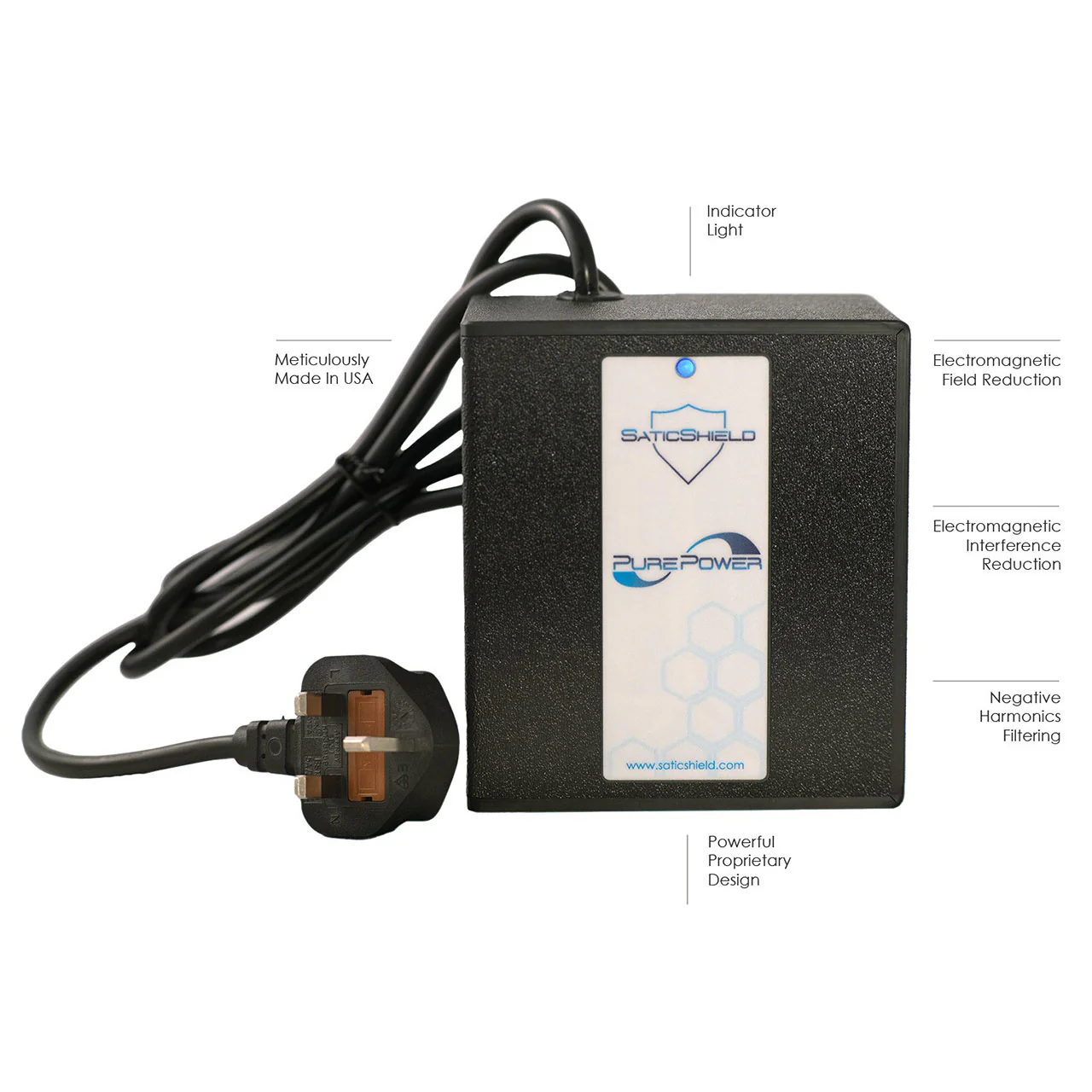 Satic Pure Power Plug-In Dirty Electricity Filter for the UK - Image 2
